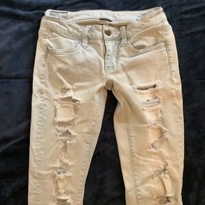 American Eagle Outfitters Super Stretch Distressed Skinny Jeans
